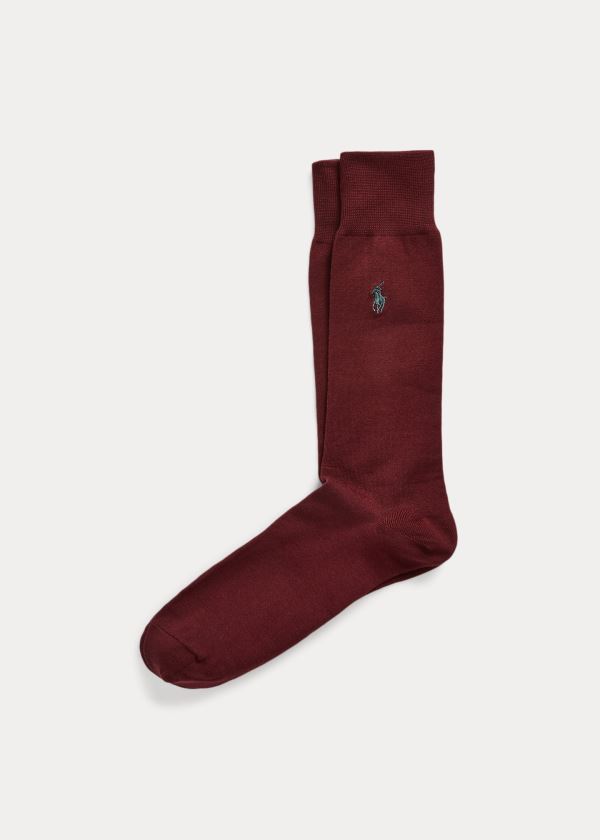 Men's Polo Ralph Lauren Stretch-Cotton Trouser Socks | 501483MTY